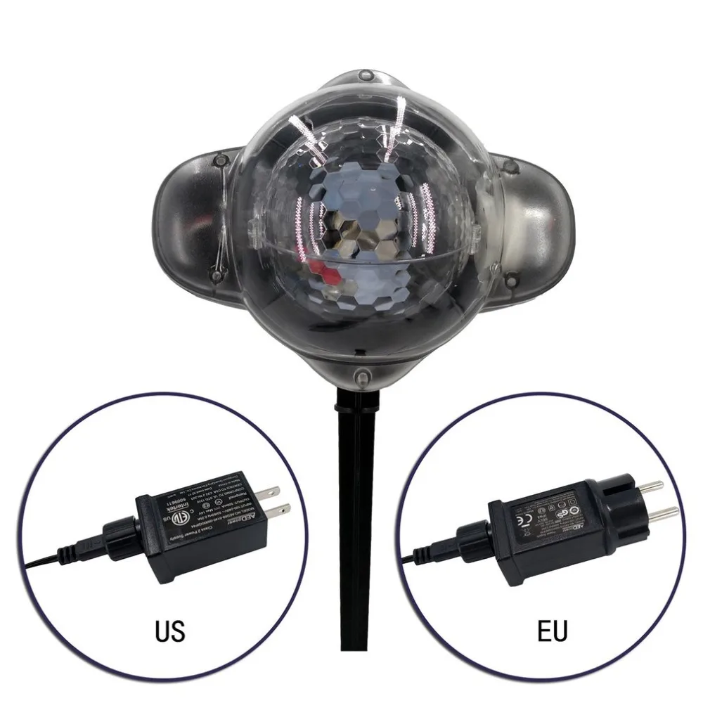 Christmas Snowflake Laser Light Snowfall Projector IP65 Moving Snow Outdoor Garden Laser Projector Lamp For New Year Party Decor