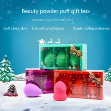 Makeup Puff Christmas Gift 3pcs Cosmetic Sponge Dry And Wet Dual-use Cosmetic Puff Sponge Powder Puff Tools