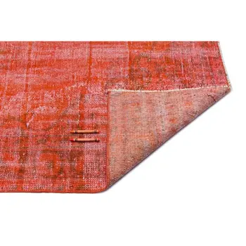 

Handmade Orange Vintage Overdyed Turkish Area Rug 167x269 Cm-5'6''X8'10''
