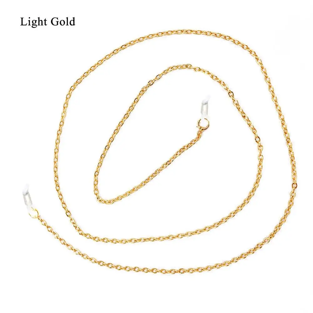 Армейский зеленый 70cm Elegant Eyeglass Chain Sunglasses Reading Beaded Glasses Chain Eyewear Rope Lanyards Rose Gold Silver Glass Cord Neck Strap - Цвет: Армейский зеленый