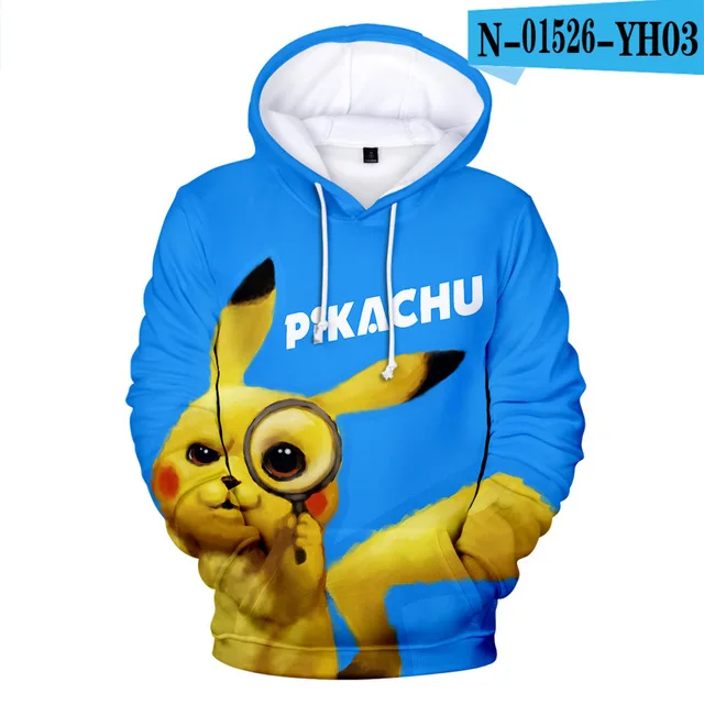 3dwy-1049 Pikachu Pokemon Go 3D Graphic Sweatshirt Hoodies Men Women Umbreon Sweatshirts Hoodie Men Pullover Boys Game Jacket Clothes - Цвет: 3dwy-1049