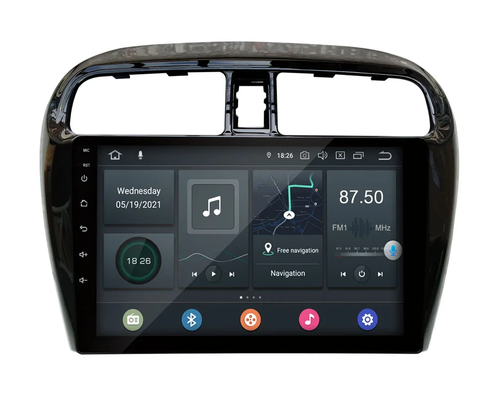 Автомобильный мультимедийный плеер GoldFields IPS 9 дюймов Android 10 четырехъядерный 2 ГБ +