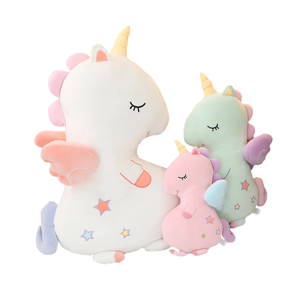 Очаровательная мягкая плюшевая Набивная игрушка в форме единорога с вышивкой