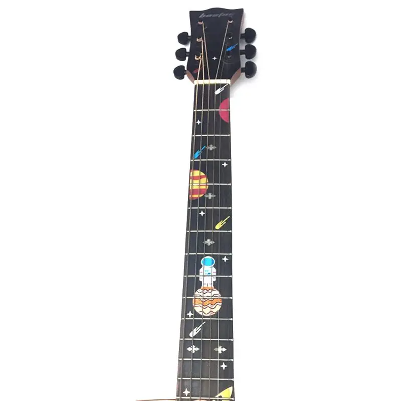 Высокое качество DIY Spark Guitarra Инкрустация Стикер вход на Марс наклейки для Акустическая Электрогитара укулеле Q6PB