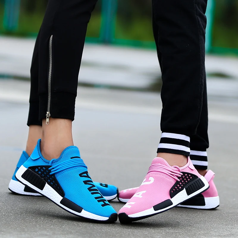 Couple sports shoes mesh breathable casual running shoes Korean lace non-slip gym training shoes student tide shoes