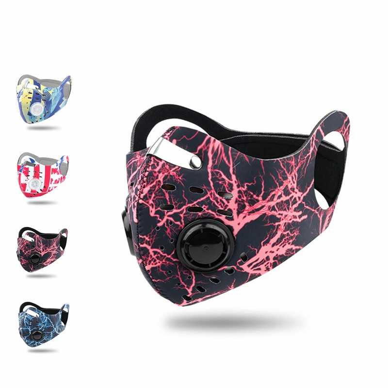 Велосипедная маска для лица Спортивная тренировочная PM2.5 защита от загрязнений