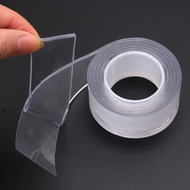 Мульти-функциональные Нескользящая клейкая лента с двойным покрытием многоразовая клеящаяся силиконовая лента украшения кухонные инструменты для дома