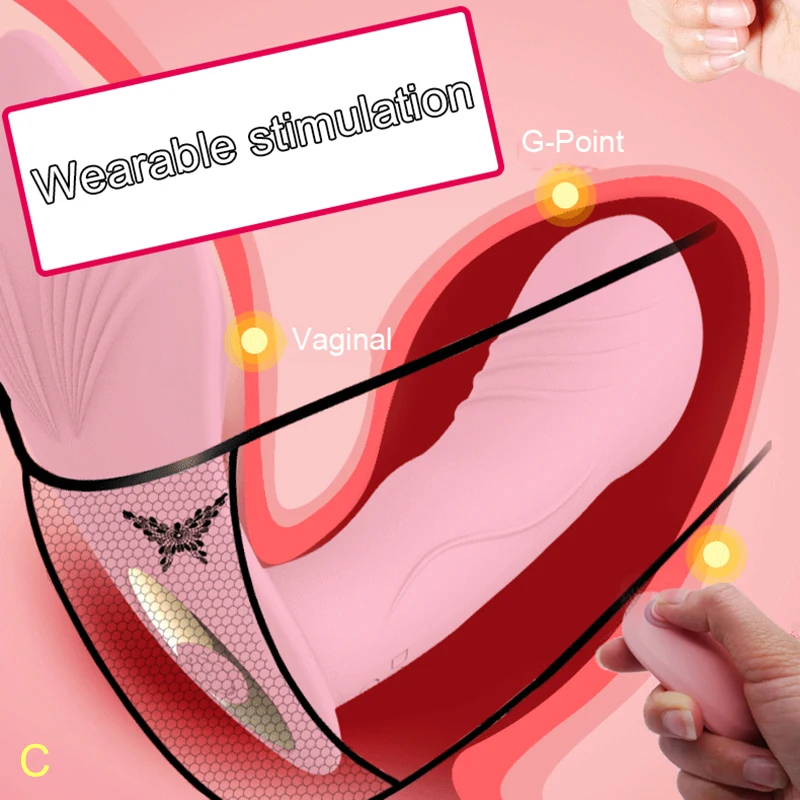 Носимые трусики бабочка фаллоимитатор вибратор G Spot Стимулятор клитора