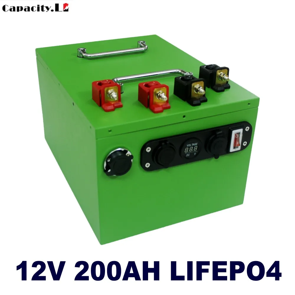 12 В lifepo4 200 Ач Аккумулятор 70 литий железо фосфат 100 перезаряжаемая батарея с
