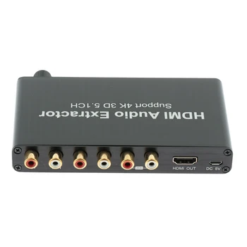 

5.1CH 4K 3D HDMI Audio Extractor Converter HDMI to HDMI Decoder Adapter