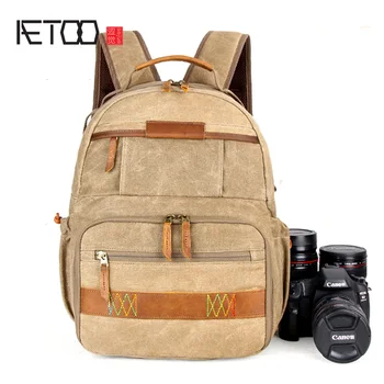 

AETOO CSLR Digital Canvas Photography bag waterproof shoulder SLR camera bag backpack