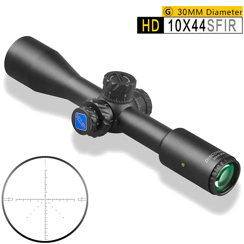 Discovery HD 10X44SFIR фиксированный Мощность 30 мм трубка подсветки 1/10MIL замок Сброс прицел охотничья Оптика прицел