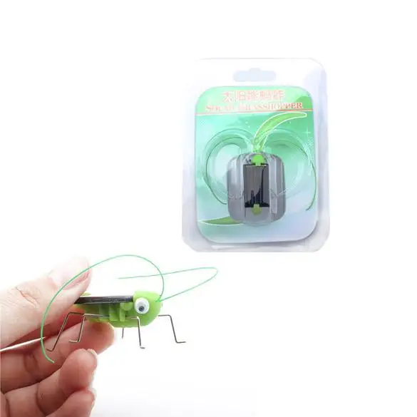 Funny Mini Grasshopper Solar Toy Children Outside Solar Power Energy Grasshopper Model Toy Kids Early Learning Educational Toys 5