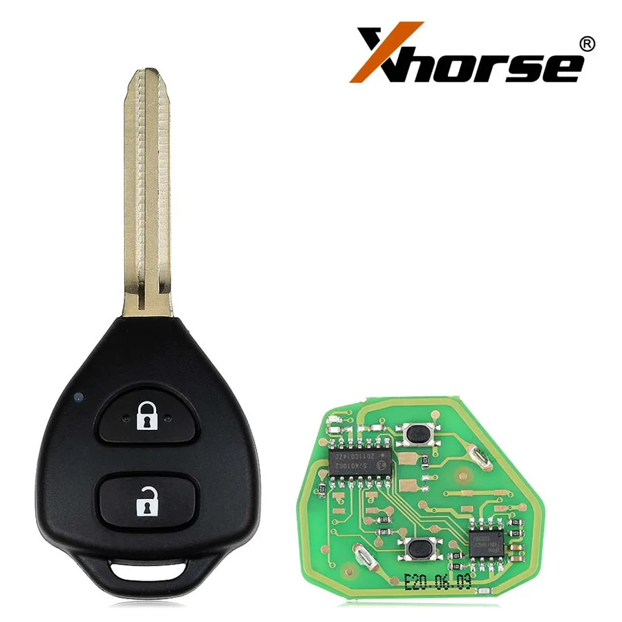 Xhorse XKTO05EN проводной универсальный дистанционный ключ для Toyota Style плоский 2 кнопки