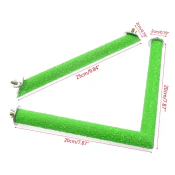 

2 Pcs/Set Wooden Parrot Stand Stick Bar Birds Corner Perch Rod Cage Accessories B85C