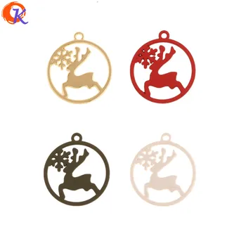 

Cordial Design 100Pcs 22*25MM Jewelry Accessories/Charms/DIY Making/Hand Made/Deer Shape/Earring Findings/Christmas Pendant