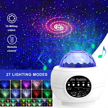 

Colorful Starry Sky Projector LED Starry Night Light Projector Lamp Bluetooth Projector Voice Control Projector Lamp Decoration