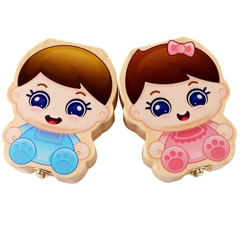 

Baby Tooth Box Kids Organizer Milk Teeth Wooden Storage Baby Teeth Box For Boy Girl Save Teeth Umbilical Cord Lanugo
