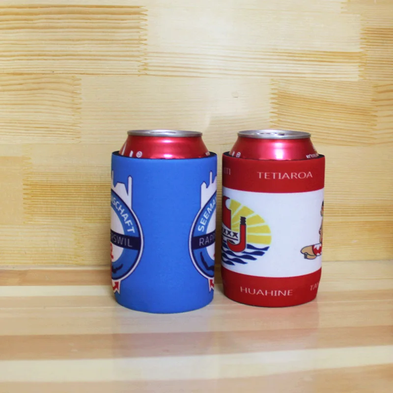 300pcs Wholesale Beer Cooler Neoprene Sports Clubs Stubby Holders Dye Sublimated Can Cooler Bag Stubbie For Business or Wedding