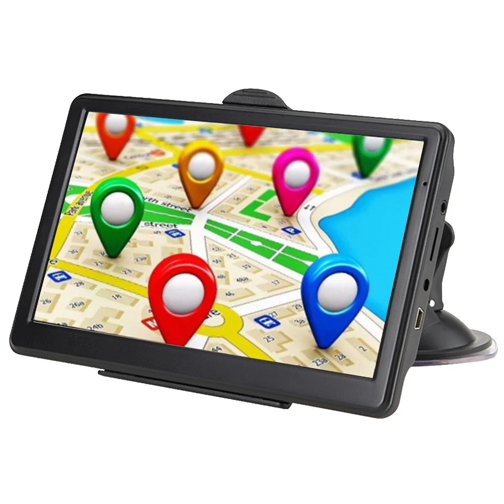 7 дюймов 8 ГБ 128 МБ универсальный грузовик многоязычный gps навигатор HD карты автомобиля многофункциональный FM караван устройство резистивный дисплей