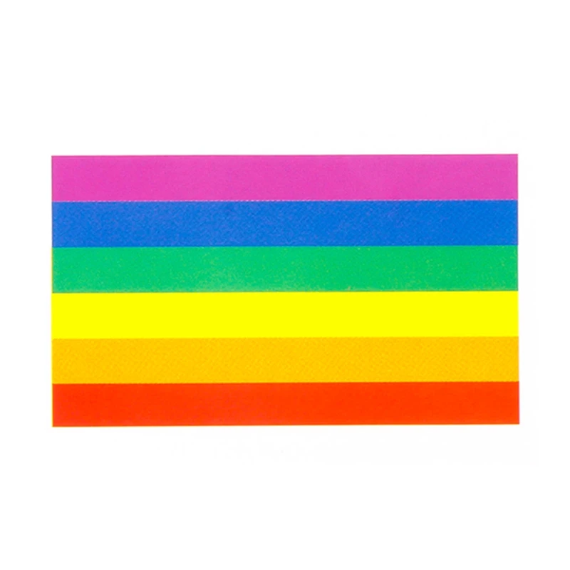 3 Sheet Fluorescence Rainbow Tattoo Sticker Face Cosmetic Lovely Body Art Temporary Colorful Sticker