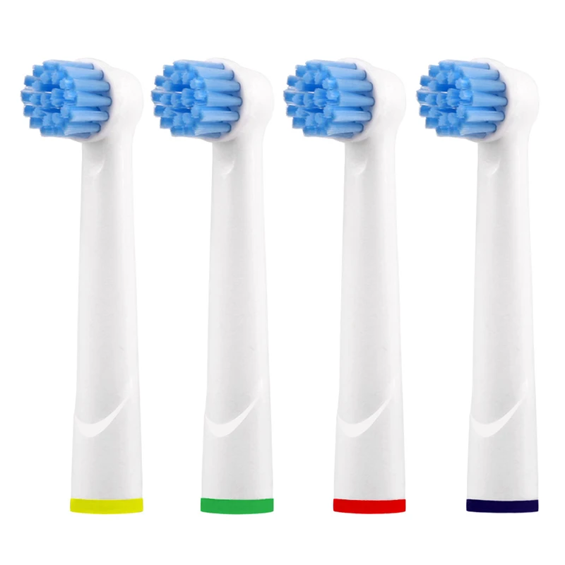 

4pcs EBS17 Replacement Brush Heads For Braun Oral-B Electric Toothbrush Heads Sensitive Clean/Vitality/Pro Health Adults&Kids