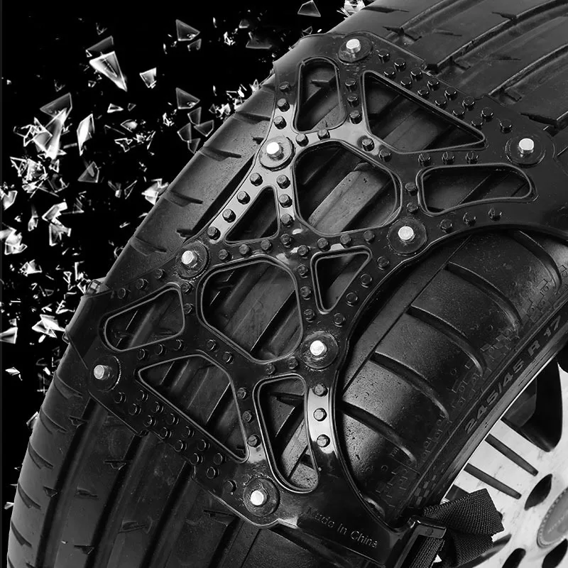1X5/8 гвоздей универсальная Нескользящая Автомобильная цепь Anti прозрачный чехол из ТПУ с s-образной металлическая шина противоскольжения цепи зимние экстренная цепь для грузовика внедорожник MPV Субару Outback авто