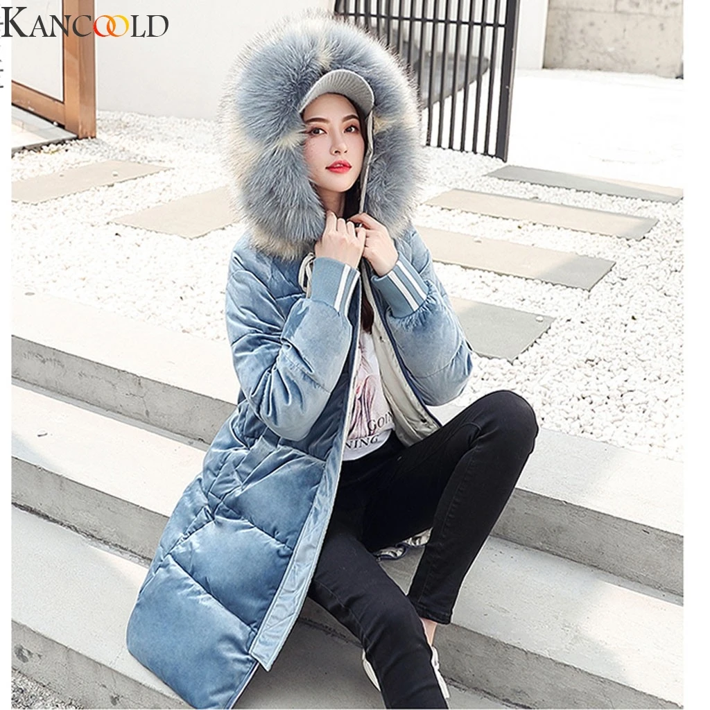 KANCOOLD, Новое поступление, куртка с хлопковой подкладкой, тонкая Длинная зимняя куртка для женщин, утолщенная Женская куртка, теплая Женская парка, модная