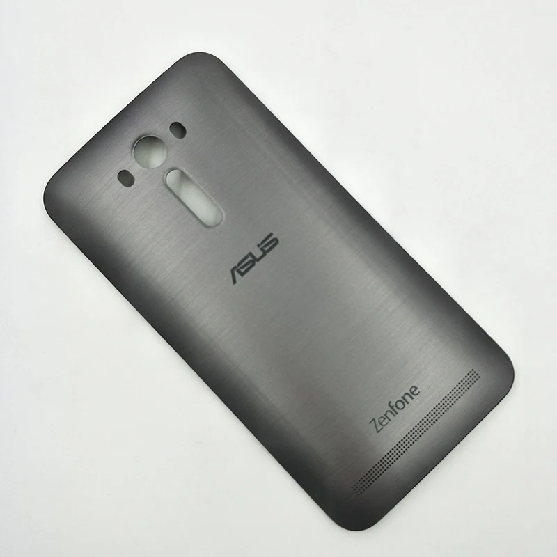 gray Пластиковый чехол на заднюю дверь для Asus Zenfone 2 Laser ZE550KL чехол для ремонта батареи с кнопкой питания - Цвет: gray