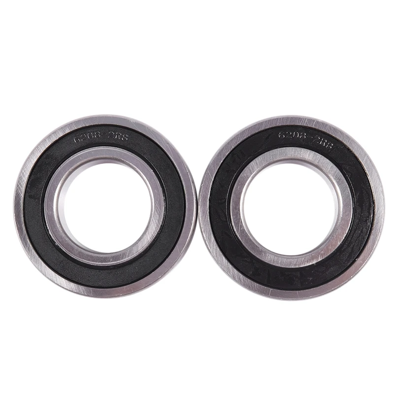 

2x 6208-2RS Ball Bearing, Deep groove Ball Bearings Silver