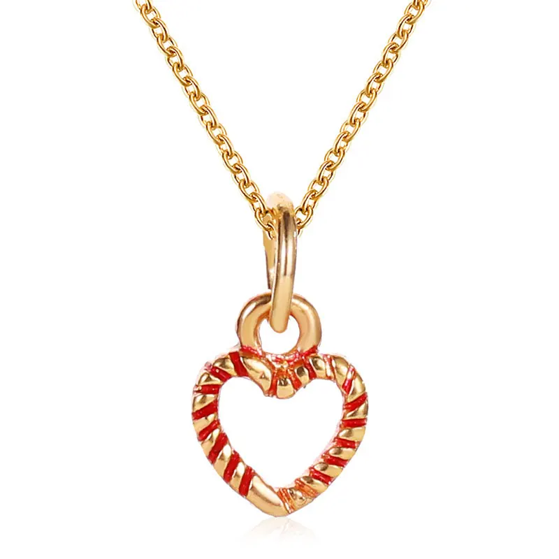 DoreenBeads модное рождественское ожерелье для женщин золотой цвет подарочная коробка Снежинка Кулон аксессуары 52 см(20 4/") длинные, 1 шт - Окраска металла: 6
