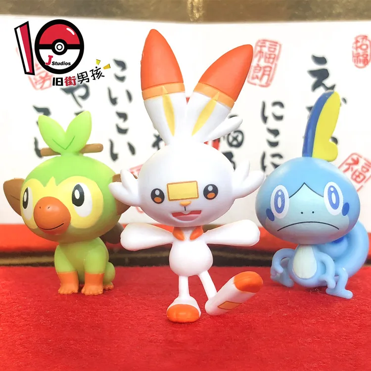 gi joe toys TAKARA TOMY Pokemon 4cm pikachu Eevee Togepi Mimikyu Scorbunny Grookey Sobble Charmander Bulbasaur Action figures models toys naruto toys