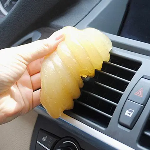 

1Pc Car Keyboard Cleaner Glue Gel Interior Panel Air Vent Outlet Dashboard Dust Magic Cleaning Tool Microfiber Equipment Gadget