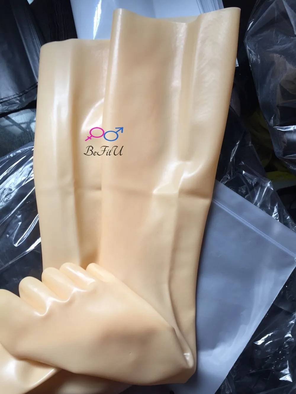 Latex Socks Seamless 3D Toe Socks Old mouded fat version Fit Knee Stockings 35cm high Fetish