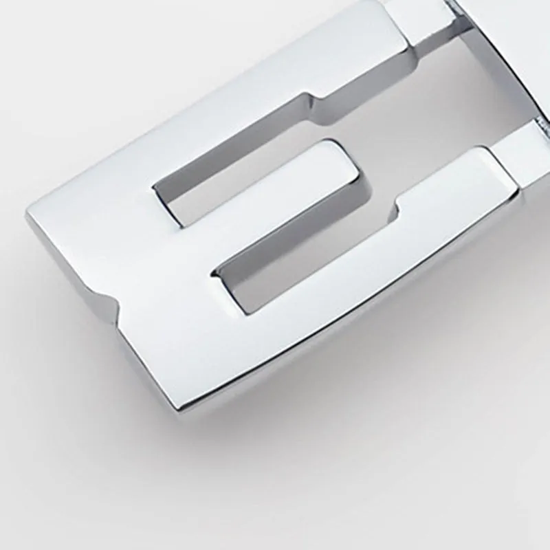 [Хит] 10 шт. автомобильный Стайлинг 8,8*2 см Металлическая Эмблема передняя решетка значок логотипы для 3 5 серии E46 E39 E60 E90 - Цвет: For M3 bbr Silver