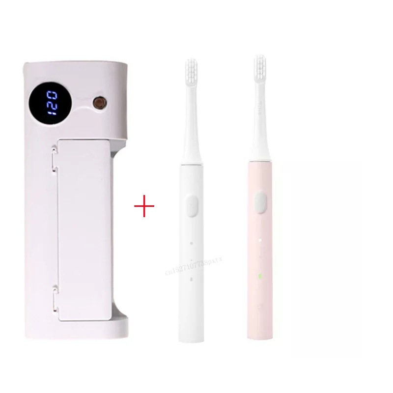 Disinfector and 2pcs Xiaomi JJJ ультрафиолетовая зубная щетка стерилизация дезинфектор подходит для SO WHITE Oclean Dr Bei всех типов зубных щеток - Цвет: Disinfector and 2pcs