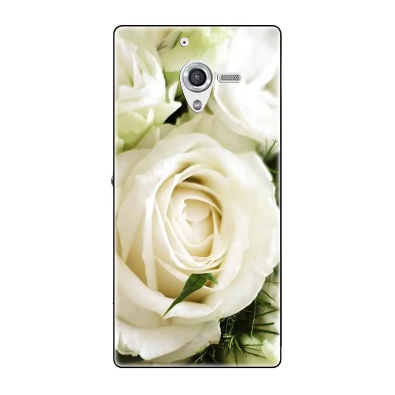 Мягкие чехлы для sony Xperia ZL непосредственный сбыт из L35H C6502 C6503 C6506 5," чехол с принтом(розы); волк милый чехол-крышка с узорами чехол для телефона чехол Fundas Para - Цвет: A303