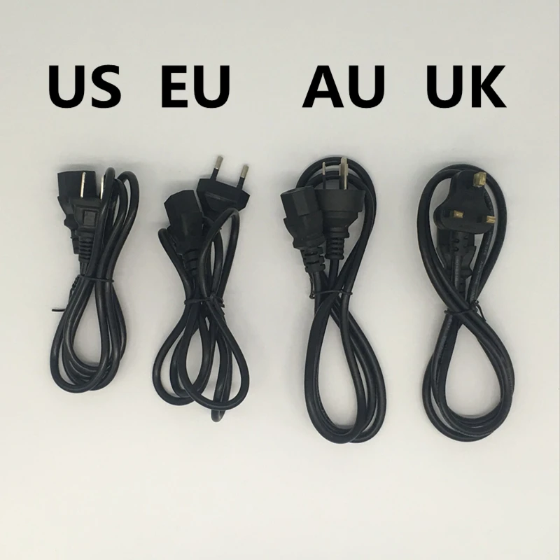 

1 PCS Universal Power Cable 1.2 m UK Plug / EU Plug / US Plug / AU Plug Speaker Connector for Desktop Printers Monitors computer