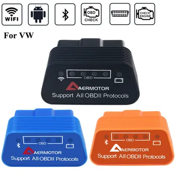 

Bluetooth Wifi ELM327 OBD2 Scanner Code Reader For Volkswagen VW Passat B6 B7 B8 B5.5 Golf Jetta Tiguan CC Car Diagnostic Tools