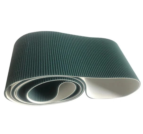 

2500x100x5mm Ink Green PVC Lawn Pattern Climbing Anti Slip Wear Resistant Conveyor Belt(Seamless Connection)