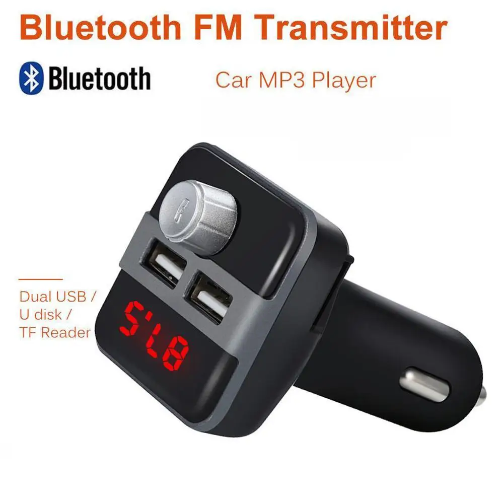 Bluetooth автомобильный комплект Hands Free Talking Car MP3 музыкальный плеер аудио fm-передатчик поддержка SD карта USB Автомобильное зарядное устройство для iPhoneAndroid
