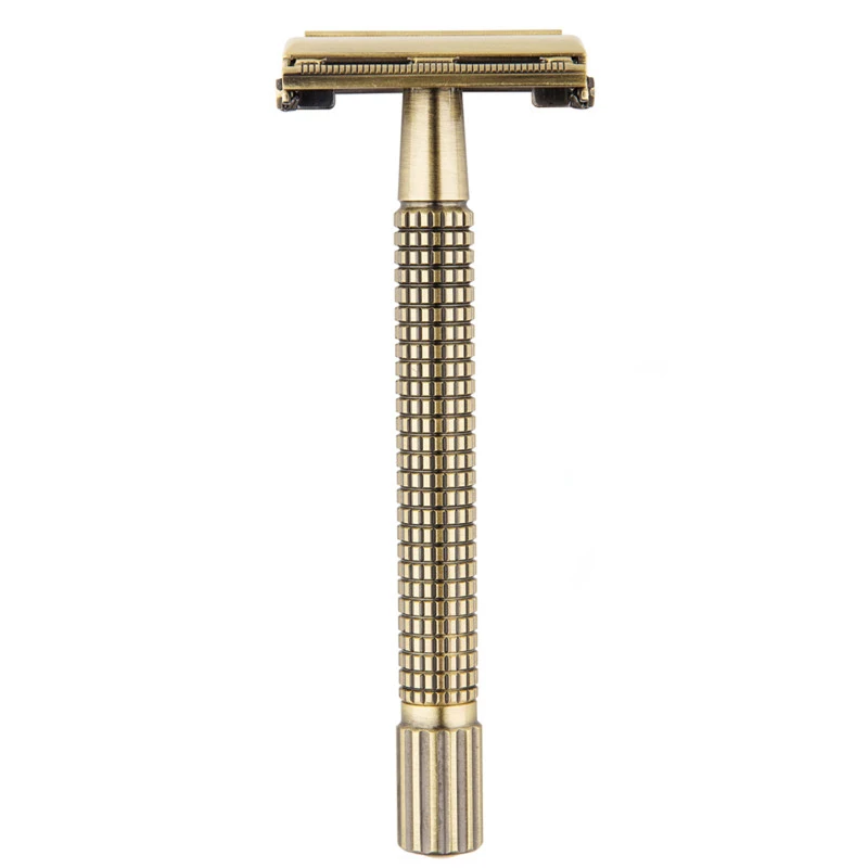 

WEISHI Men's Razors Classic Safety Razor Double Edge Copper Long Handle Shaving Razor 11.5 cm