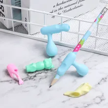 1 шт. в упаковке, конфетный цвет, несколько форм, коррекция осанки, силиконовая ручка, зажим для пальцев, канцелярские принадлежности, инструмент для письма