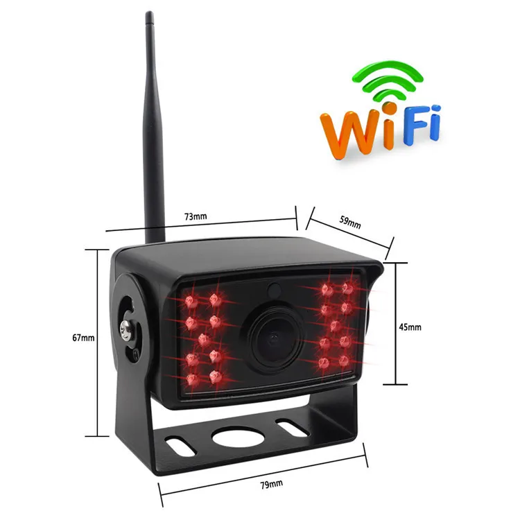 OHANEE Беспроводная резервная камера для грузовика RV Кемпер трейлер. Wifi Автомобильная камера заднего вида работает с Iphone или Andriod телефонов