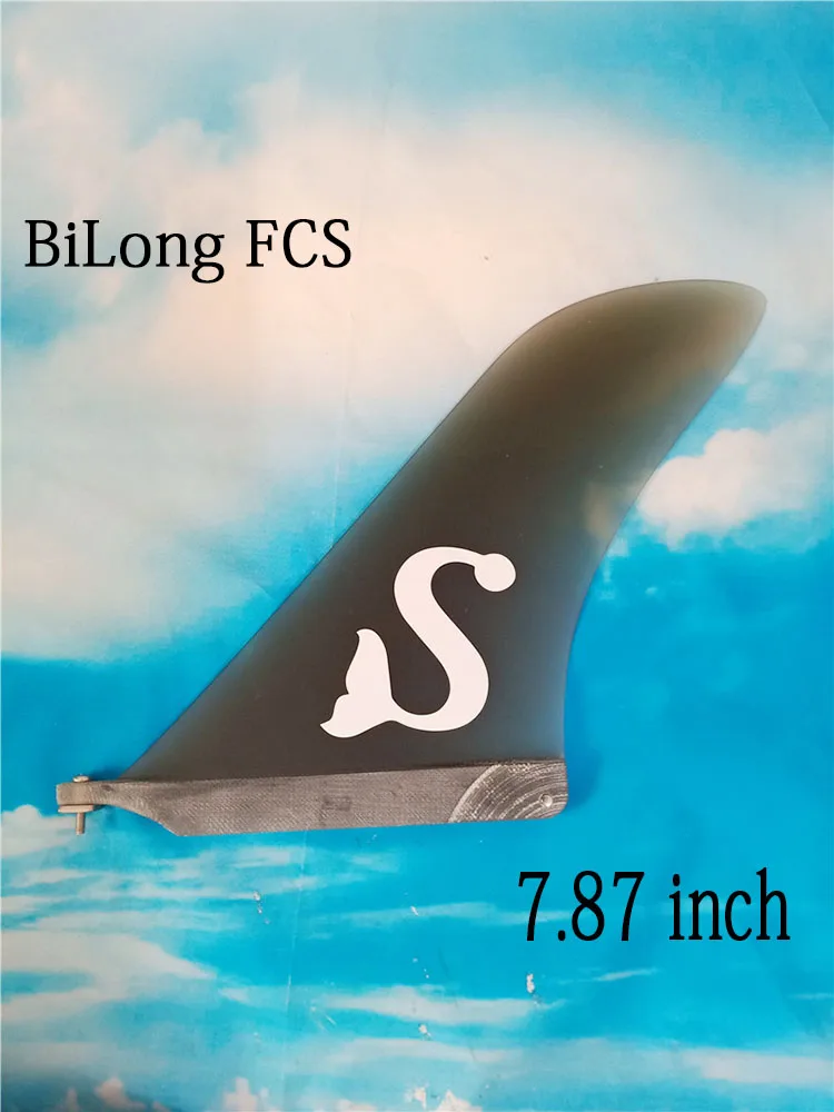 BiLong серфборд FCS плавник из стекловолокна центр один ящик 7,8" дюймовый Лонгборд США база sup аксессуары для серфинга плавники весло доска плавники