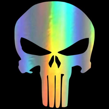 

HungMieh 15*11.2cm Motorcycle Sticker Carbon Fiber Punisher Skull Moto Stickers Car Decal Vinyl Funny JDM for yamaha suzuki