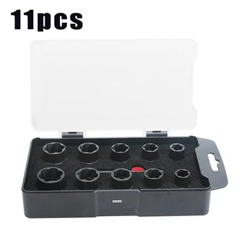 

11PCS set Screw Nut Extractors Hex Head Rust Metal For removing flaking