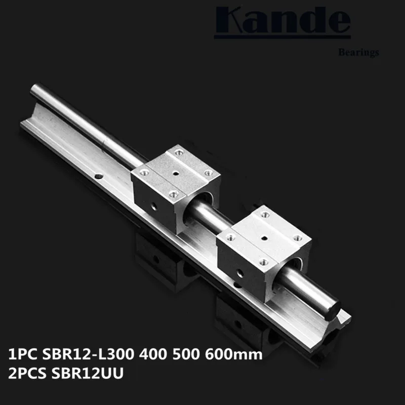 Линейная направляющая 12 мм SBR12-300 400 500 550 мм 1 шт. линейная направляющая SBR12+ 2 шт. SBR12UU блоки для ЧПУ