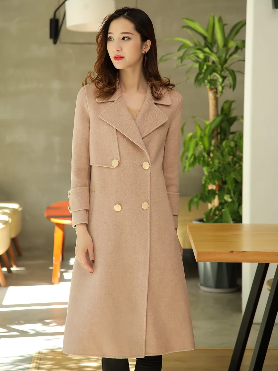 

Double Side Wool Coat Female Korean Jackets 2020 Autumn Winter Jacket Women Woolen Coats and Jackets Women Outwear MY