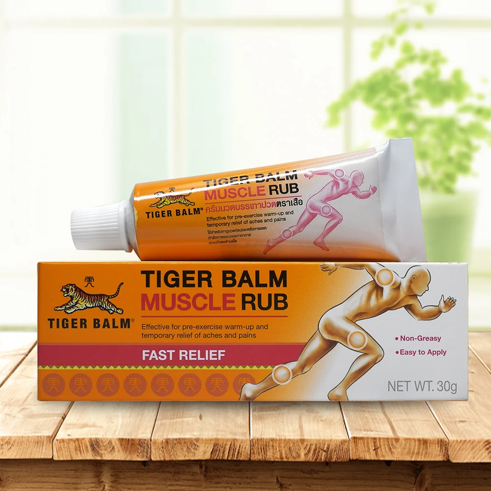 Tiger balm original red 30g/pcs muscle rub relieve Sprain for shoulder relief joints pain massage ointment health care plaster Tiger balm original red 30g/pcs muscle rub relieve Sprain for shoulder relief joints pain massage ointment health care plaster